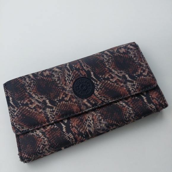 Kipling Long Wallet Animal Print Checkbook holder (Bag C) - Picture 1 of 5